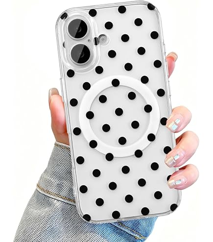 Amazon.co.jp: LAPOPNUT iPhone 17 用 ケース MagSafe対応 ドット柄